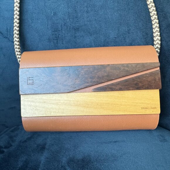 🇧🇷 - Leggieri Wood & Leather Crossbody Bag - Picture 10 of 10